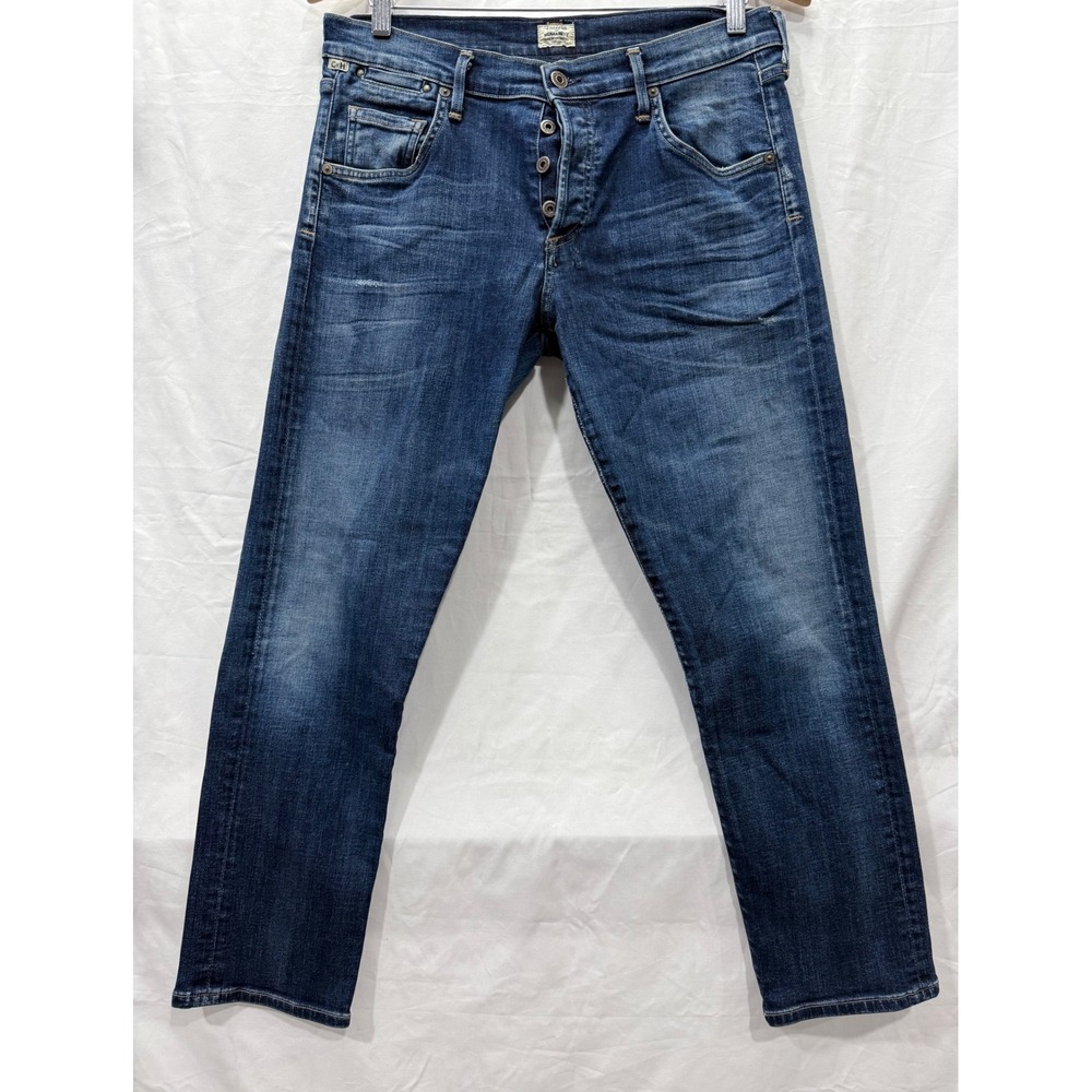 Citizens of Humanity Emerson Slim Boyfriend Jeans Dark Wash Button Fly Size 29